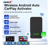 CarlinKit 5,0 Mini Android Auto adaptador CarPlay inalámbrico 2,4G y 5,8 Ghz WiFi BT 5,0 Plug And Play coche USB Dongle Mini caja inteligente AI CarlinKit 5.0 2air CarlinKit Genuine