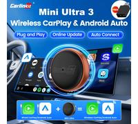 CarlinKit 5.0 Mini Ultra 3 Adaptador Inalámbrico 2 en 1 para CarPlay y Android Auto, Actualización OTA para CarPlay y Android Auto con Cable, Plug&Play Mini Ultra 3 Brands Genuine