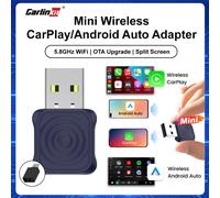 CarlinKit 5,0 Mini Ultra CarPlay adaptador inalámbrico 2 en 1 Wifi 5,8G Android Auto Dongle inalámbrico para Spotify Music OEM Car Mini Ultra