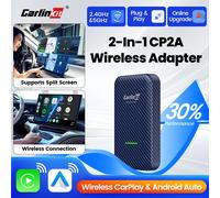 CarlinKit adaptador inalámbrico CP2A inalámbrico Android Auto y CarPlay Mini caja inteligente Plug & Play 2,4G y 5Ghz WiFi Bluetooth conexión automática CarlinKit CP2A