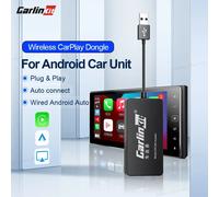 Carlinkit inalámbrico CarPlay Android Auto Dongle inalámbrico pantalla con cable espejo para sistema Wireless CCPA