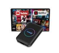 CarlinKit AIBOX-Lite - Caja multimedia con sistema tres en uno, sistema independiente de Android, CarPlay inalámbrico, Android Auto, apto para vehículos equipados con CarPlay con cable / Android Auto