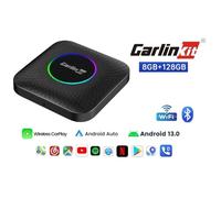CarlinKit Android 13.0 AI Box 8G+128G Apoyo CarPlay inalambrico y Android Auto