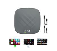 Carlinkit Android 13.0 RAM 4Gb + ROM 64Gb, GPS Integrado, Qualcomm 8 Núcleos, Soporta Android Auto y CarPlay Inalámbrico, Caja Inteligente para Coche, Sistema de Navegación, GPS