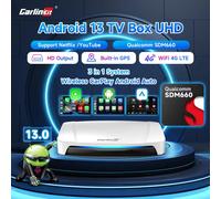 Carlinkit Android Auto adaptador inalámbrico Android 13 QCM 660 8-Core Smart Tv inalámbrico coche Play Box puerto USB soporte IPTV 2025 EAU Android 13 8GB 128GB