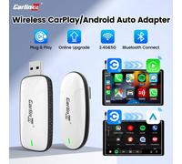 CarlinKit Baidu CarLife cableado a CarPlay inalámbrico y Android Auto conexión rápida inalámbrica compatible con Google Waze mapa Spotify Plug & Play X1 USB Adapter Brands Genuine