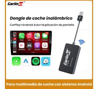 Carlinkit inalámbrico CarPlay Android Auto Dongle inalámbrico pantalla con cable espejo para sistema Wired CCPM