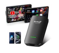 Carlinkit CP2A Pro adaptador CarPlay inalámbrico - compatible con Netflix/YouTube/TikTok Lite streaming para cables de fábrica CarPlay, Android Auto y Car Play Dongle inalámbricos, USB-A/C