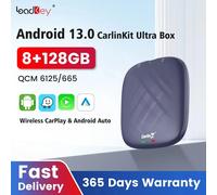 Carlinkit-Dispositivo de Tv inteligente con Android 13, decodificador con 8 + 128G Ultra, CarPlay inalámbrico, para Netflix, YouTube, Spotify, QCM665, 4GLTE, Play Store, GPS EAU 8G 128G QCM665 Genuine