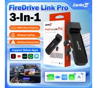 CarlinKit FireDrive Link Pro adaptador inalámbrico 3 en 1 inalámbrico Android Auto CarPlay HDMI para Fire TV Stick Lite/Max/HD reproducción de vídeo FireDrive Link Pro Brands Genuine