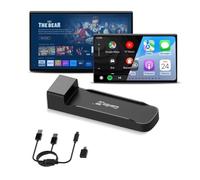 Carlinkit FireDrive Link Pro HDMI Car TV Converter para Fire TV Stick Streaming Wireless Apple CarPlay & Android Auto Adaptador Compatible con vehículos CarPlay con cable 3 en 1 dongle, Plug & Play