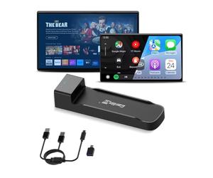 Carlinkit FireDrive Link Pro HDMI Car TV Converter para Fire TV Stick Streaming Wireless Apple CarPlay & Android Auto Adaptador Compatible con vehículos CarPlay con cable 3 en 1 dongle, Plug & Play