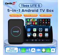 CarlinKit HDMI Android TV Box adaptador inalámbrico 5 en 1 compatible con Netflix IPTV inalámbrico Android Auto y CarPlay Dongle para Radios de coche HDMI LITE S New 4GB 32GB