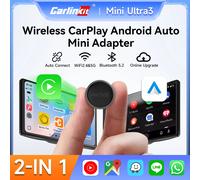 CarlinKit Mini Ultra PRO inalámbrico CarPlay Android Auto adaptador 2 en 1 Wifi 5,8G Dongle inalámbrico para 98% OEM coches mapa de música Mini Ultra3 Conecta y Reproduce