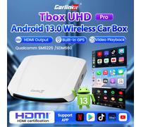 CarlinKit PRO 3 UHD de 128 GB, Caja Inalámbrica con CarPlay y Android Auto, Salida de Video HDMI, Caja de TV CarPlay para Autos con CarPlay OEM, Netflix SM6225 EAU UHD 8GB RAM 128GB ROM