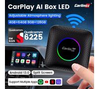 CarlinKit Smart Mini Ai Box 64GB 128GB Android 13 TV Box compatible con Netflix YouTube para coche 98% con CarPlay con cable o Android Auto SDM660 LED EAU 8GB 128GB