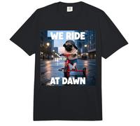 Carlino para Hombres, Mujeres, niños, niñas, We Ride At Dawn Cute Comfort Colors Adult Heavyweight T-Shirt
