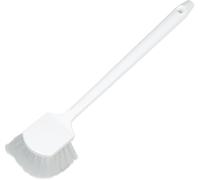 Carlisle 4050000 Sparta - Cepillo utilitario de Bloque de Polipropileno, cerdas de Nailon rígidas Medianas, 20 Pulgadas de Largo x 3 Pulgadas de Ancho, Ribete de cerdas de 1.6 Pulgadas, Color Blanco