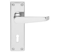 Carlisle Brass CBV30CP - Placa trasera de bloqueo (cromo, 155 x 40 mm), diseño victoriano