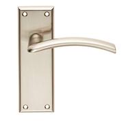 Carlisle Brass SZR032SN Palanca de tracción SEROZZETTA en la Placa Trasera-Pestillo, Níquel Satinado