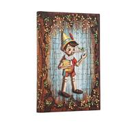 Carlo Collodi, Pinocchio (Fairy Tale Collection) Mini Unlined Hardcover Journal (Elastic Band Closure)