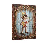 Paperblanks Cuaderno tapa dura Pinocchio (Fairy Tale Collection) Ultra rayado, cierre elástico
