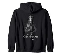 Carlomagno Emperador Medieval Rey De Los Francos Sudadera con Capucha