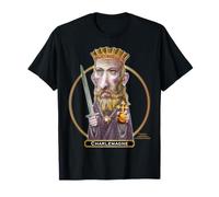Carlomagno, Rey de francos Imperio Medieval Icono de Poder Camiseta