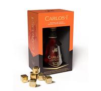 Carlos I, Brandy de Jerez Solera Gran Reserva, 70 cl con cubitos de hielo reutilizables de regalo