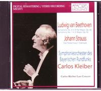 Carlos Kleiber Last Concert. Beethoven Symphonies 4 & 7; Strauss Die Fledermaus Overture / Bavarian Radio Symphony Orchestra.