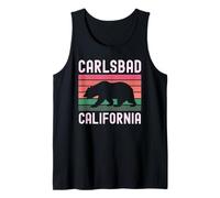 Carlsbad California Retro Vintage Cali Bear San Diego SD 760 Camiseta sin Mangas