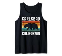 Carlsbad California Retro Vintage Cali Bear San Diego SD 760 Camiseta sin Mangas