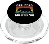 Carlsbad California Retro Vintage Cali Bear San Diego SD 760 PopSockets PopGrip para MagSafe