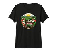 Carlsbad California Strawberry Farm Vintage Diseño Gráfico Camiseta Premium