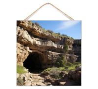 Carlsbad Caverns National Park Established - Letrero de madera para pared de 12 x 12 pulgadas, para amantes de la naturaleza o viajero, decoración del hogar, placa de madera divertida para mantel de