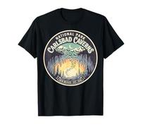 Carlsbad Caverns National Park Nuevo México Vintage Murciélago Diseño Camiseta