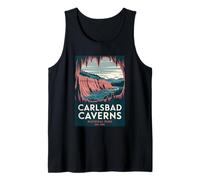Carlsbad Caverns National Park Vintage Camping Hombres Mujeres Camiseta sin Mangas