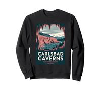 Carlsbad Caverns National Park Vintage Camping Hombres Mujeres Sudadera