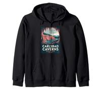Carlsbad Caverns National Park Vintage Camping Hombres Mujeres Sudadera con Capucha