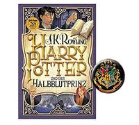 Carlsen Verlag Harry Potter y el príncipe mestizo 6ª banda encuadernada 1 x original Harry Potter Button
