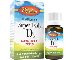 Carlson Labs - Super Daily D3 1000 IU de Carlson Labs, 10.3 ml