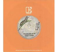 Carly Simon - YOU BELONG TO ME 7 INCH (7" 45) ITALIAN ELEKTRA 1978