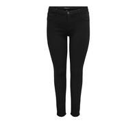 CARMAKOMA - Vaqueros Ajustados para Mujer Curvy CARThunder Push Up Regular Skinny Fit Jeans, Color Negro., 52W / 34L