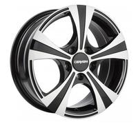 CARMANI ca116516h450bp círculo del perno 5,00 x 112.00 Offset 50 Hub centrado 57.10 diseño 11 Rush, negro polaco