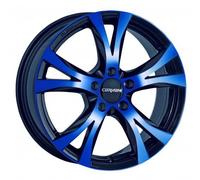 Carmani CA90818F45CBLP Bolt Circle 5.00 x 108.00 Offset 45 Hub Centering 63.40 Design 9 Compete, Blue Polish