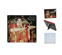 CARMANI - Posavasos de vidrio, almohadilla de vidrio, estera de bebida resistente al calor impreso con Gustav Klimt, Hygieia-Detail from Medicine