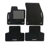 Carmats Compatible con alfombrillas Evoque 2011 (L258) de moqueta con 4 topes de fijación y 4 bordados