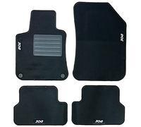 Carmats compatibles con alfombrillas 308 serie 2 de moqueta, 2 sujetadores de fijación, 4 bordados