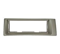 Carmedio Embellecedor de Radio para Renault Megane Scenic, 1 DIN, Color Gris
