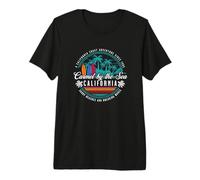 Carmel by The Sea California Playas de Arena rompiendo Olas Camiseta Premium